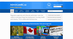 Desktop Screenshot of adminlawbc.ca